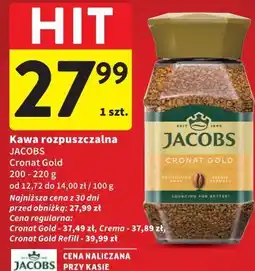 Intermarche Kawa rozpuszczalna JACOBS Cronat Gold oferta