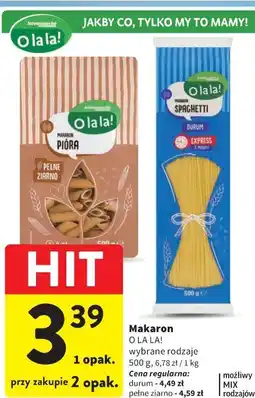 Intermarche Makaron O LA LA! oferta