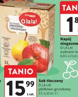 Intermarche Sok tłoczony O LA LA! jabłkowo-gruszkowy oferta