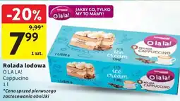 Intermarche Rolada lodowa O LA LA! Cappuccino oferta