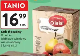 Intermarche Sok tłoczony O LA LA! jabłkowo-wiśniowy wieloowocowy oferta