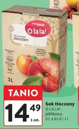 Intermarche Sok tłoczony O LA LA! jabłkowy oferta