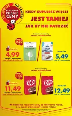 Biedronka Płatki Kit Kat Nestlé oferta