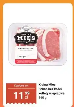 Biedronka Schab bez kości kotlety wieprzowe Kraina Mięs oferta