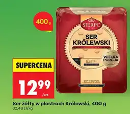 Biedronka Ser żółty w plastrach Królewski Sierpc oferta