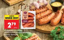 Biedronka Kiełbasa z czosnkiem niedźwiedzim Kraina Wędlin Polskie Specjały oferta