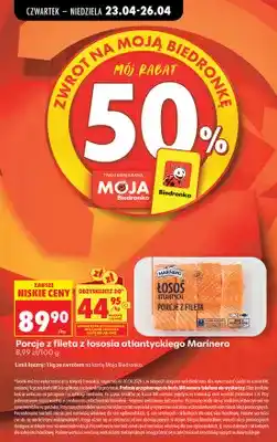 Biedronka Łosoś atlantycki porcje z fileta Marinero oferta