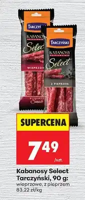 Biedronka Kabanosy Select Tarczyński wieprzowe oferta