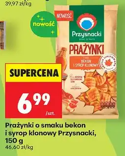 Biedronka Prażynki o smaku bekon i syrop klonowy Przysnacki oferta