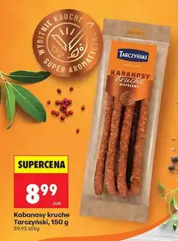 Biedronka Kabanosy kruche wieprzowe Tarczyński premium oferta