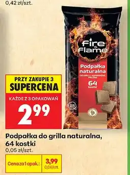 Biedronka Podpałka do grilla naturalna Fire&Flame 64 kostki oferta