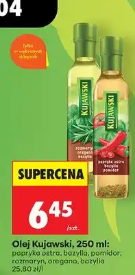 Biedronka Olej Kujawski papryka ostra bazylia pomidor oferta