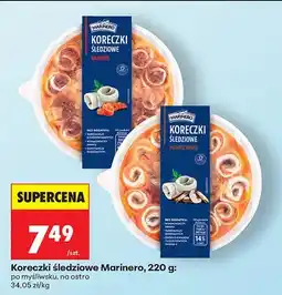 Biedronka Koreczki śledziowe Marinero na ostro oferta