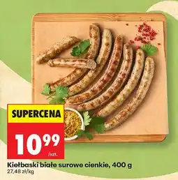Biedronka Kiełbaski białe surowe cienkie oferta