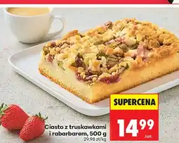 Biedronka Ciasto z truskawkami i rabarbarem oferta