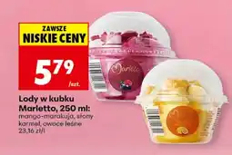 Biedronka Lody w kubku Marletto mango-marakuja oferta
