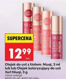 Biedronka Olejek do ust z tintem Niuqi oferta