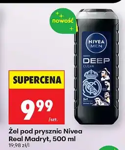 Biedronka Żel pod prysznic Nivea Men Deep Clean Real Madryt 3in1 oferta