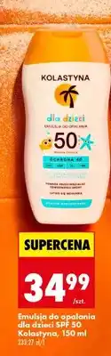 Biedronka Emulsja do opalania dla dzieci SPF 50 Kolastyna oferta