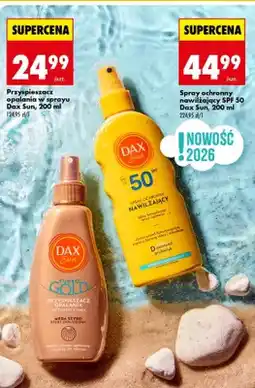 Biedronka Spray ochronny nawilżający SPF 50 Dax Sun oferta