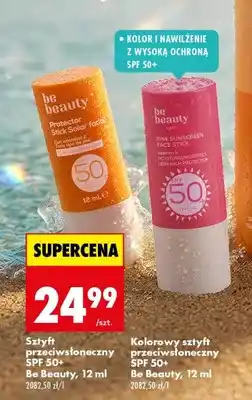 Biedronka Sztyft przeciwsłoneczny SPF 50+ Be Beauty oferta