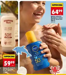 Biedronka Balsam ochronny dla dzieci w sprayu SPF 50+ Nivea Sun Kids oferta