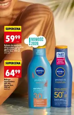 Biedronka Balsam nawilżający SPF 50+ Nivea Sun protect & moisture oferta