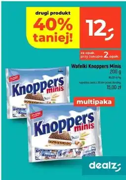 Dealz Wafelki Knoppers Minis oferta