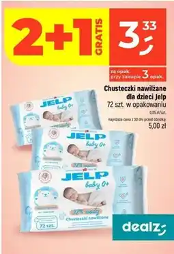 Dealz Chusteczki nawilżane dla dzieci Jelp baby 0+ oferta