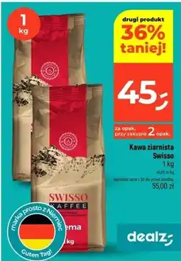 Dealz Kawa ziarnista Swisso oferta