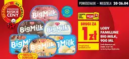 Biedronka Lody familijne big milk oferta