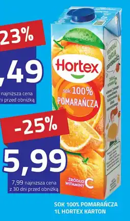 Hildebrandt Sok 100% pomarańcza hortex karton oferta