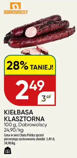Chata Polska Kiełbasa klasztorna dobrowolscy oferta