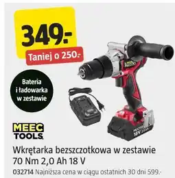 Jula Wkrętarka bezszczotkowa w zestawie 70 Nm 2,0 Ah 18 V oferta