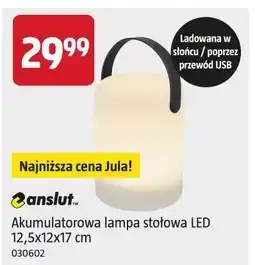 Jula Akumulatorowa lampa stołowa LED 12,5x12x17 cm oferta