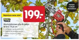 Jula MEEC TOOLS Akumulatorowa piła do gałęzi 18 V 6/15,6 cm oferta