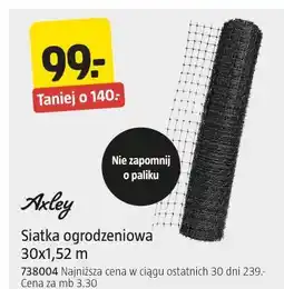 Jula Axley Siatka ogrodzeniowa 30x1,52 m oferta