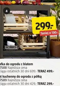Jula Blat kuchenny do ogrodu z półką 027589 oferta