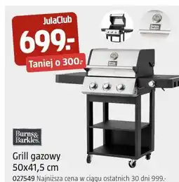Jula Grill gazowy 50x41,5 cm Burns & Barkles oferta