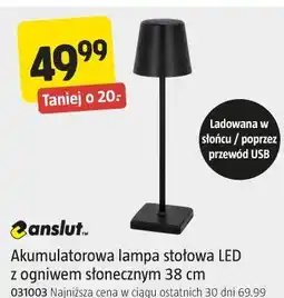 Jula Akumulatorowa lampa stołowa LED z ogniwem słonecznym 38 cm anslut oferta
