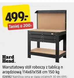 Jula Hard Head Warsztatowy stół roboczy z tablicą narzędziową oferta