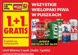 Biedronka Wszystkie wielopaki piwa w puszkach oferta