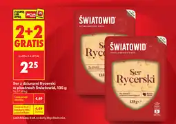 Biedronka Ser z dziurami Rycerski w plastrach Światowid oferta