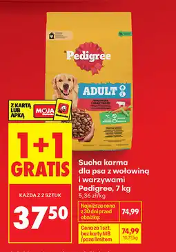 Biedronka Sucha karma dla psa z wołowiną i warzywami Pedigree oferta