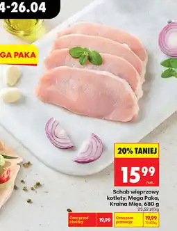 Biedronka Schab wieprzowy kotlety, Mega Paka, Kraina Mięs oferta
