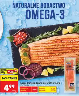 Biedronka Łosoś Coho rodzinna porcja Marinero oferta