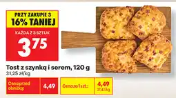 Biedronka Tost z szynką i serem oferta