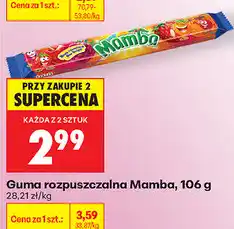 Biedronka Guma rozpuszczalna Mamba oferta