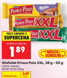 Biedronka Wafelek Prince Polo XXL, 38 g - 50 g oferta