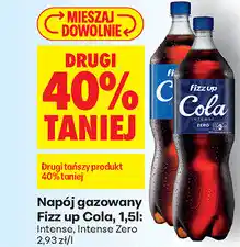 Biedronka Napój gazowany Fizz up Cola, 1,5l: Intense, Intense Zero oferta